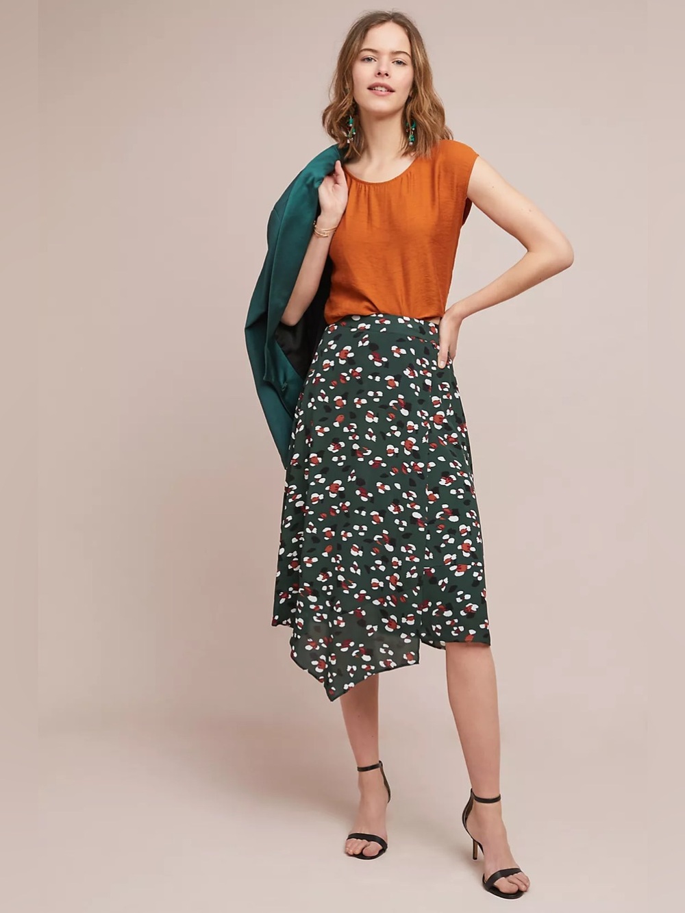 Anthropologie X Second Female Leopard Hanky Skirt Size Large